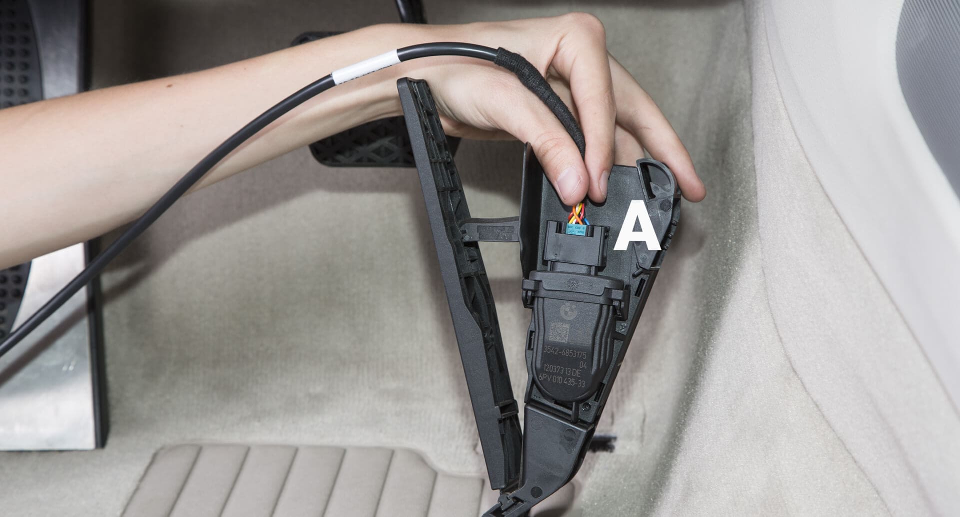 Conectar A al sensor